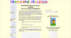 Desktop Screenshot of choresandchecklists.com